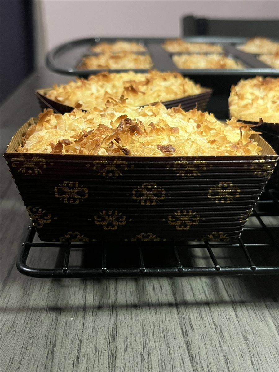 Fresh pineapple coconut mini loaves
